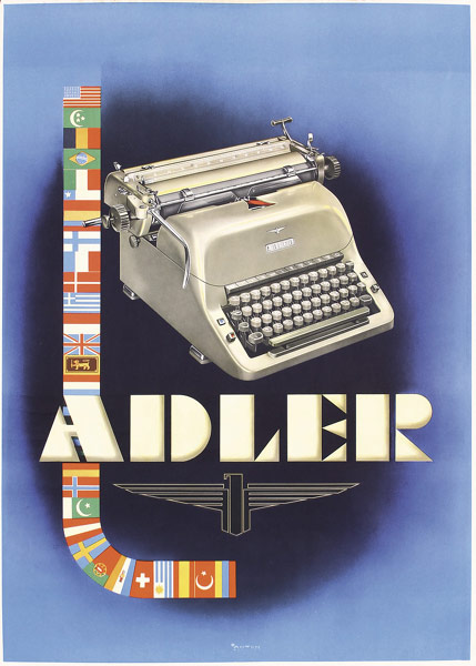 Adler Typewriter, Anton, 1955