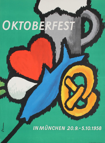 Oktoberfest poster from 1958