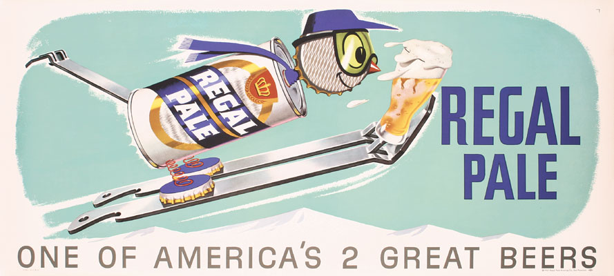 Regal Pale Beer, 1955