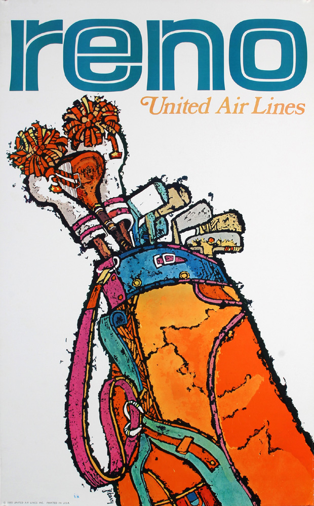 Golf, Reno, United Air Lines, 1960s