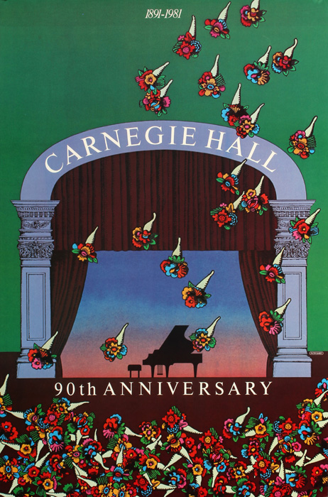 Milton Glaser, Carnegie Hall, 1981