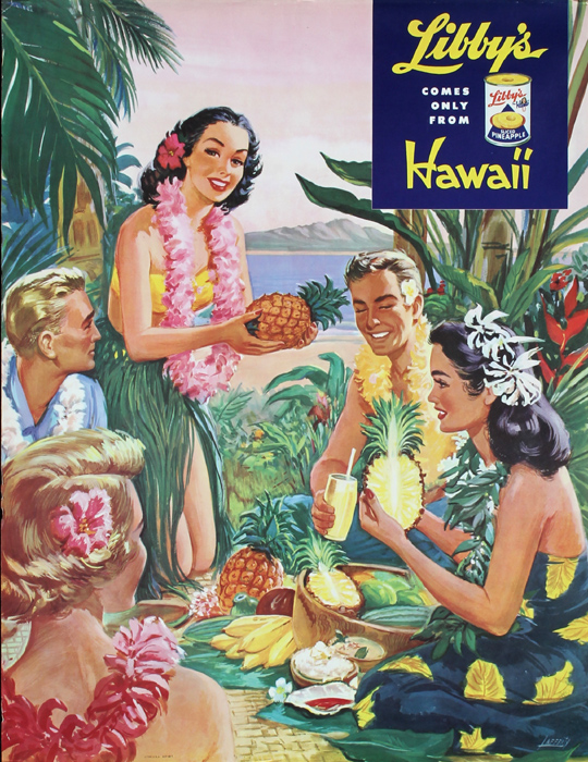 Libby's Hawaii poster from 1957