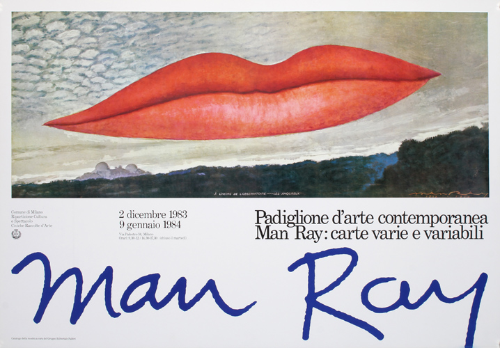 Man Ray art poster, 1983