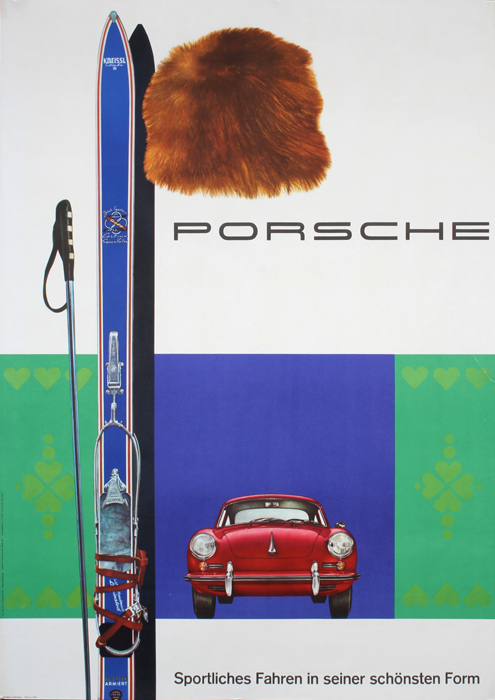 Porsche poster by Hanns Lohrer from 1961