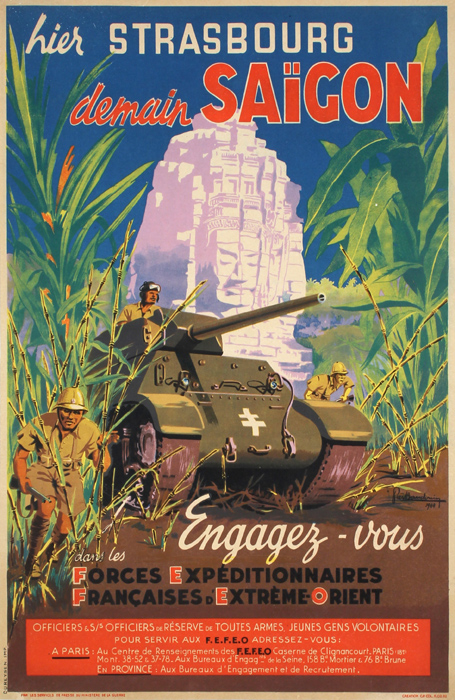 French Tank poster from 1944