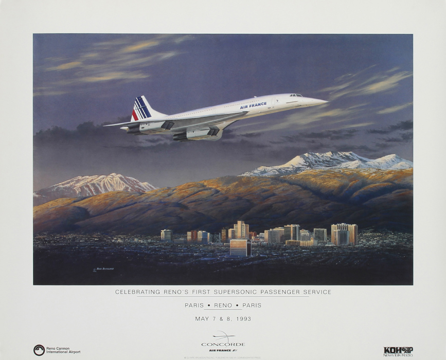 Air France Concorde poster, 1993