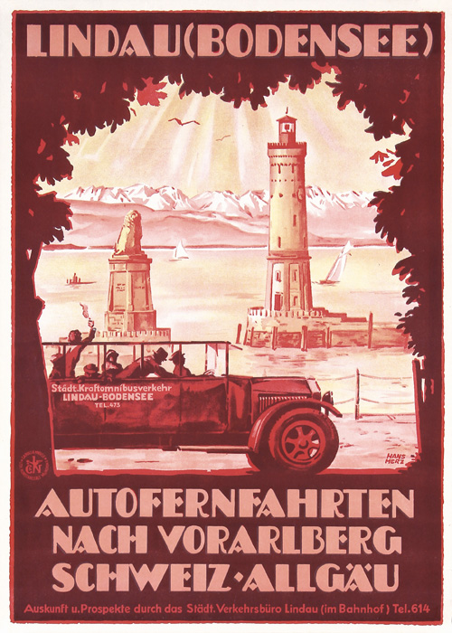Germany Travel poster for Lindau, 1920s