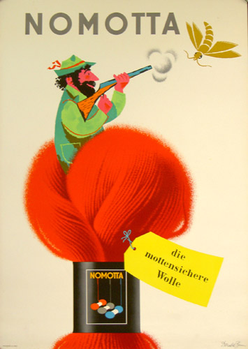 Donald Brun poster for Nomotta, 1953
