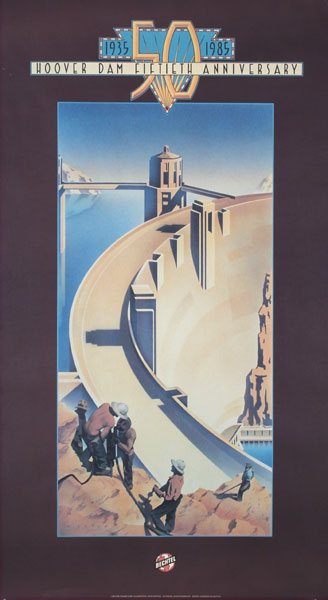 Hoover Dam poster, 1985