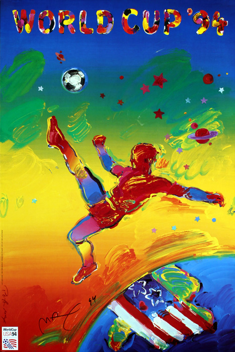 Peter Max poster for the 1994 World Cup