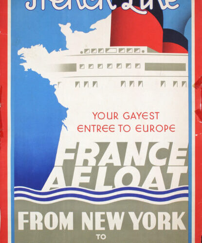 French Line Poster, Ca. 1948