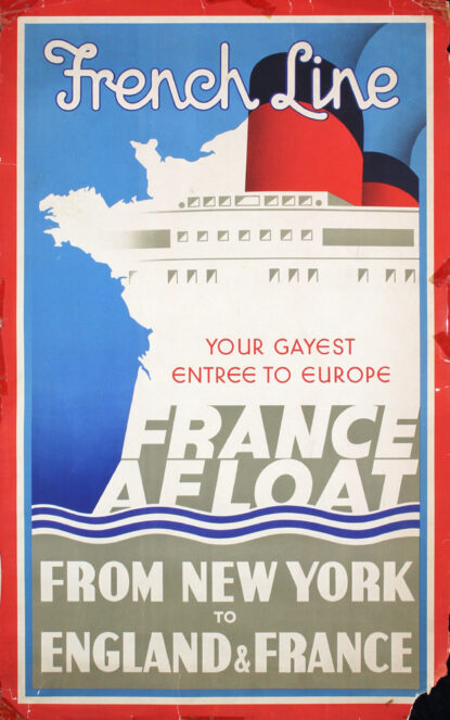 French Line poster, ca. 1948