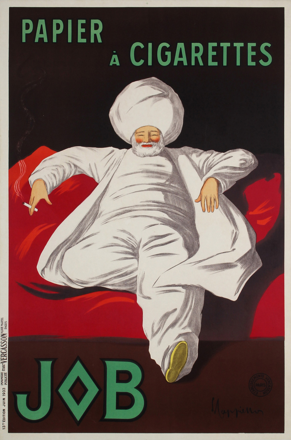 Cappiello, Job - Papier a Cigarettes, 1933