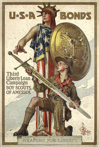 Boy Scouts of America by JC Leyendecker, 1918