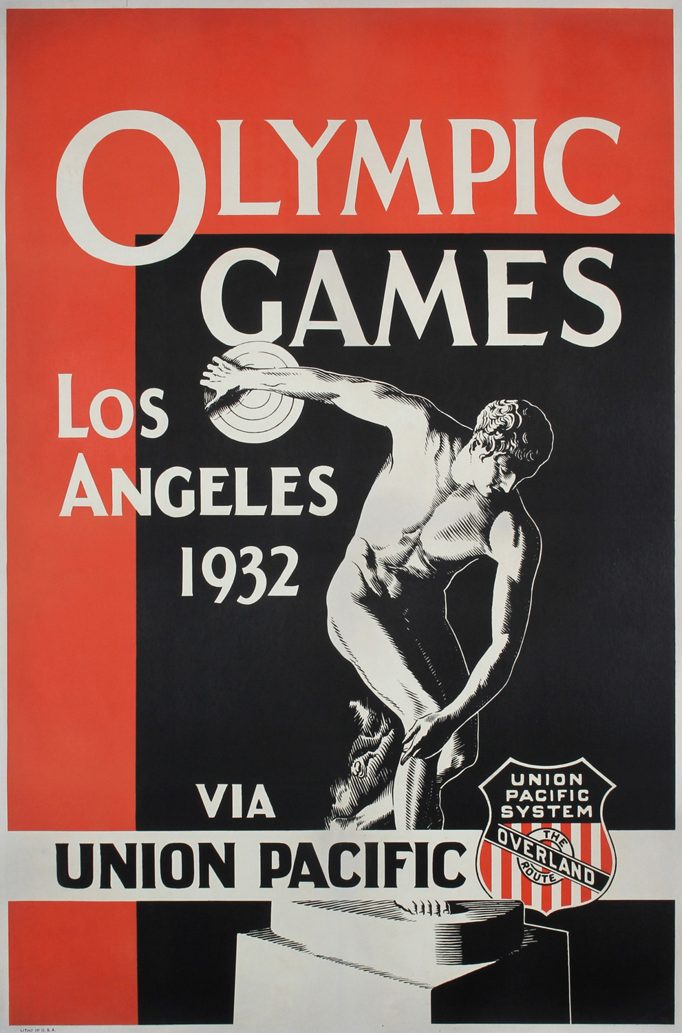 Olympics Games Los Angeles via Union Pacific, 1932