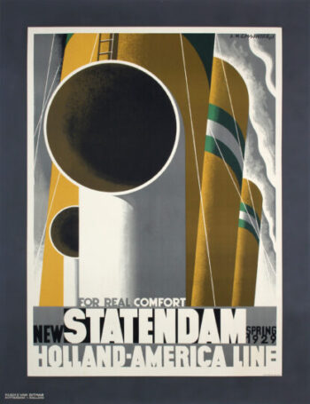 New Statendam - Holland America Line, A.M. Cassandre, 1928
