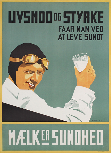 Danish milk poster, 1932