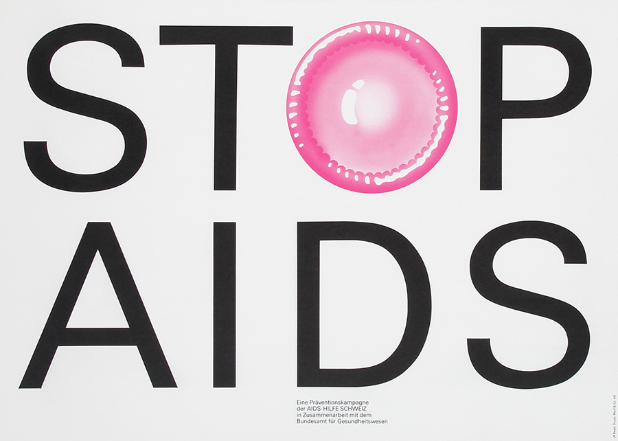 Stop Aids, 1984, poster