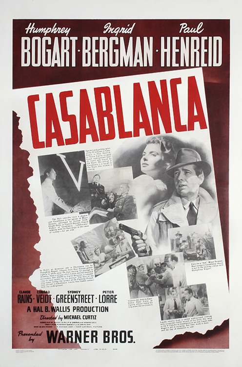 Casablanca, 1942, U.S. 1-Sheet