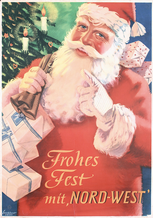 Santa poster, 1930s