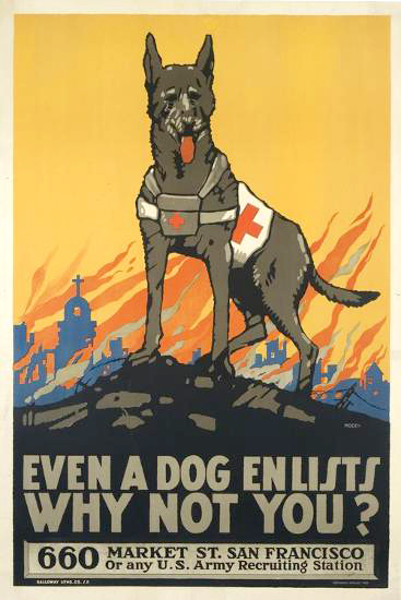 Even a Dog Enlists, ca. 1916