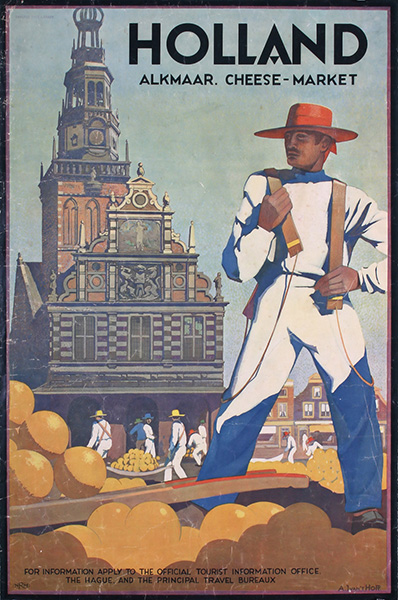Holland, Cheese Market, 1930